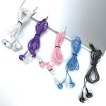 Bulk pack of 10 colorful earphones for multiple devices