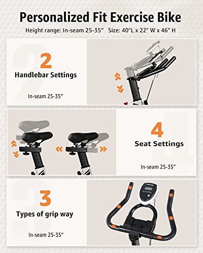 YOSUDA Indoor Cycling Bike Stationary - Cycle Bike with Ipad Mount & Comfortable Seat Cushion