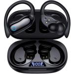 GNMN Wireless Bluetooth Over-Ear Earbuds for Sports/Gym, Black
