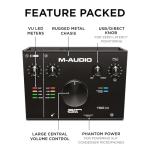 Studio Quality Sound USB C Audio Interface for Recording