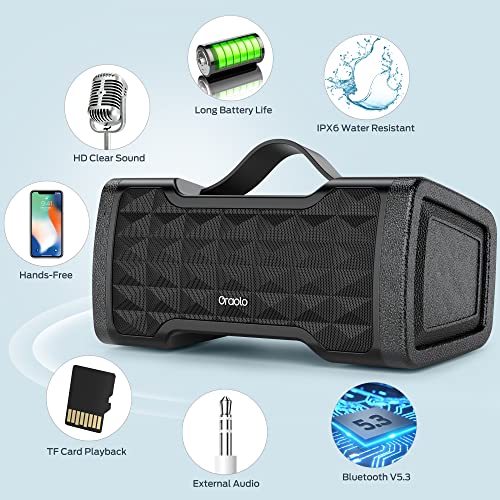 Oraolo 40W Bluetooth Portable Speaker - Waterproof