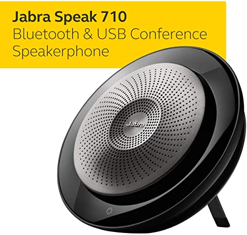 Jabra Speak 710 UC Wireless Bluetooth Speaker for Softphone and Mobile Phone – Easy Setup, Portable Speaker for Holding Meetings Anywhere with Immersive Sound, UC Optimized