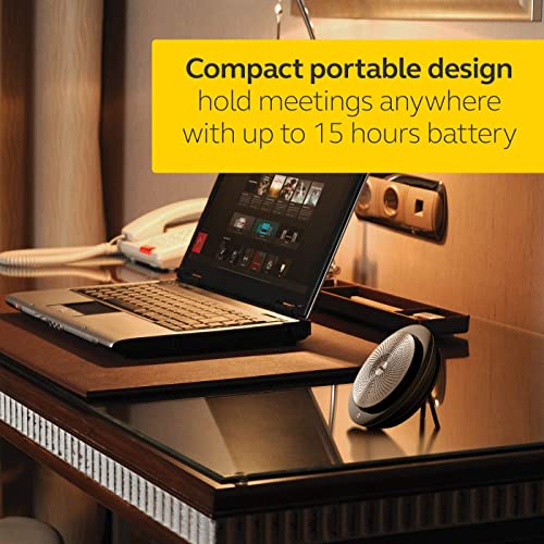 Jabra Speak 710 UC Wireless Bluetooth Speaker for Softphone and Mobile Phone – Easy Setup, Portable Speaker for Holding Meetings Anywhere with Immersive Sound, UC Optimized
