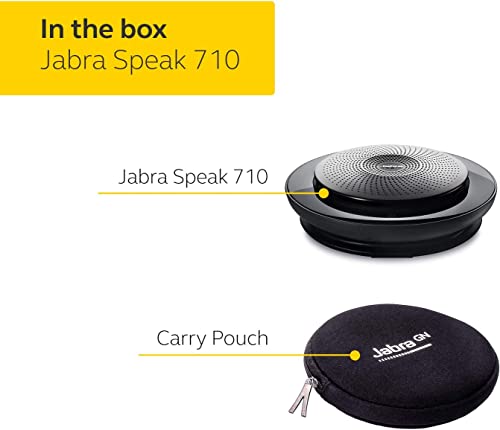 Jabra Speak 710 UC Wireless Bluetooth Speaker for Softphone and Mobile Phone – Easy Setup, Portable Speaker for Holding Meetings Anywhere with Immersive Sound, UC Optimized