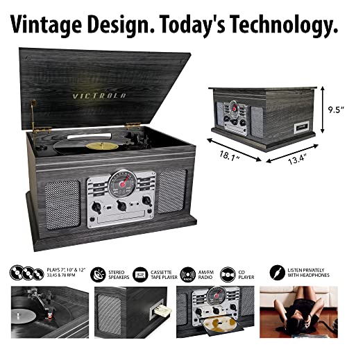 Bluetooth record player with multimedia center