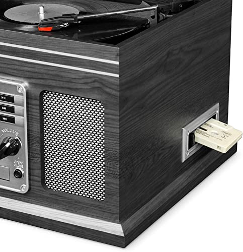 Bluetooth record player with multimedia center