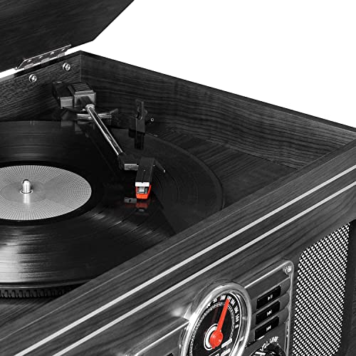 Bluetooth record player with multimedia center