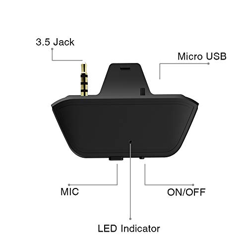 Bluetooth Audio Adapter for Xbox One Headsets