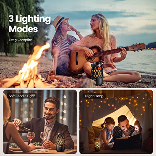 Outdoor Bluetooth Speakers, Gift for Men Women Mother, Tech Gadget Cool Stuff, Sync up to 100 Wireless Portable Speaker with Wall Mount/Stake/Hook, Waterproof for Patio/Yard/Party/Camping, 2 Pack