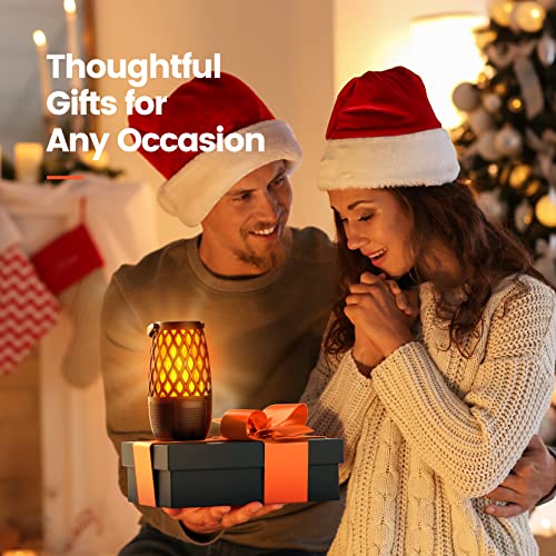 Outdoor Bluetooth Speakers, Gift for Men Women Mother, Tech Gadget Cool Stuff, Sync up to 100 Wireless Portable Speaker with Wall Mount/Stake/Hook, Waterproof for Patio/Yard/Party/Camping, 2 Pack