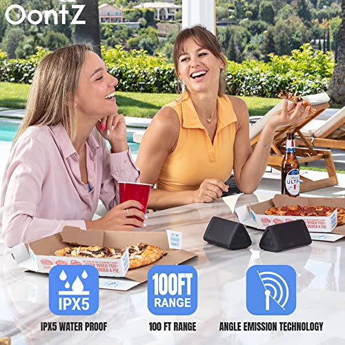 OontZ Angle Solo - Bluetooth Portable Speaker, Compact Size, Surprisingly Loud Volume & Bass, 100 Foot Wireless Range, IPX5, Perfect Travel Speaker, Bluetooth Speakers by Cambridge Sound Works (Black)