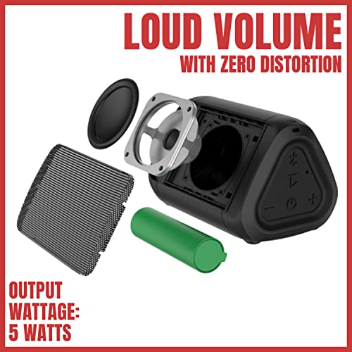 OontZ Angle Solo - Bluetooth Portable Speaker, Compact Size, Surprisingly Loud Volume & Bass, 100 Foot Wireless Range, IPX5, Perfect Travel Speaker, Bluetooth Speakers by Cambridge Sound Works (Black)