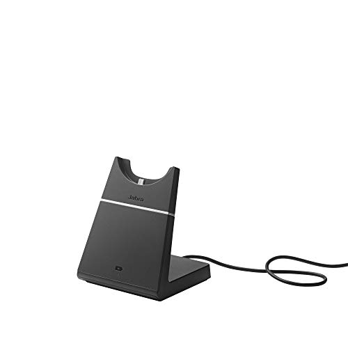 Jabra Evolve 75 UC Wireless Headset, Stereo – Includes Link 370 USB Adapter and Charging Stand – Bluetooth Headset with World-Class Speakers, Active Noise-Cancelling Microphone, All Day Battery