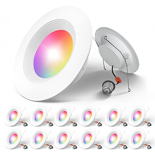 5/6 Inch Smart LED RGBCW Recessed Lighting