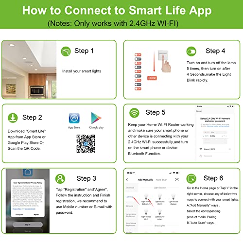6 Inch Smart Wi-Fi Ultra Slim LED Recessed Lighting, RGBW Color Changing Tunable White LED Downlight with Junction Box, 14w=100w, 1200lm, Compatible with Alexa and Google Assistant - 6 Pack