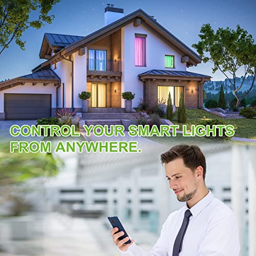 6 Inch Smart Wi-Fi Ultra Slim LED Recessed Lighting, RGBW Color Changing Tunable White LED Downlight with Junction Box, 14w=100w, 1200lm, Compatible with Alexa and Google Assistant - 6 Pack