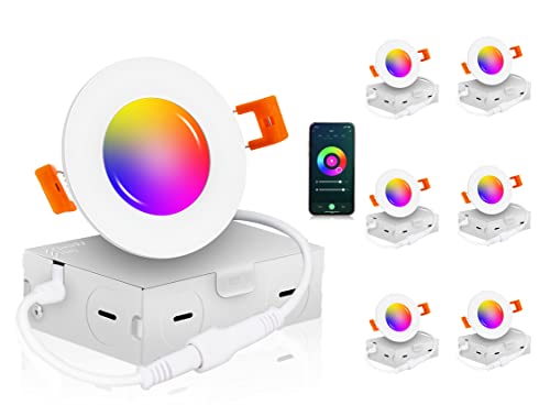 Cloudy Bay Smart Wi-Fi LED Recessed Lights (6 pack)