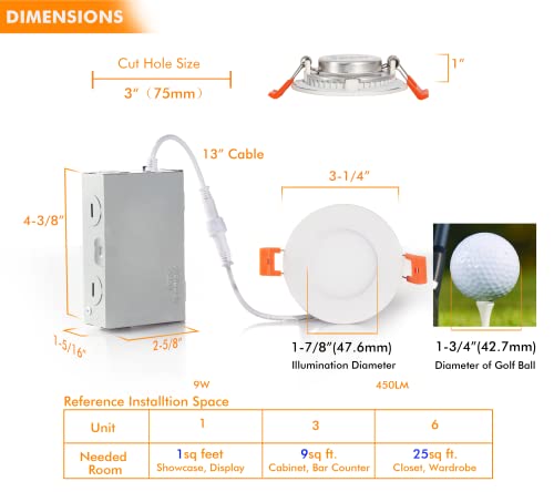 Cloudy Bay Smart Wi-Fi LED Recessed Lights (6 pack)
