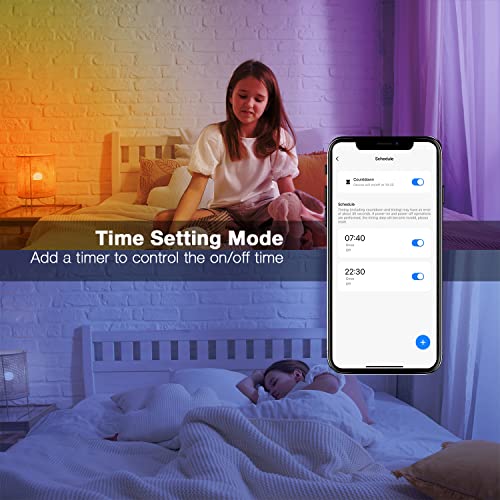 DAYBETTER Smart Light Bulbs, Bluetooth Light Bulbs with App Control, RGBCW LED Color Changing Bulbs, Dimmable Music Sync, A19 E26 9W 800LM, 2700K-6500K for Home Bedroom (4 Pack)