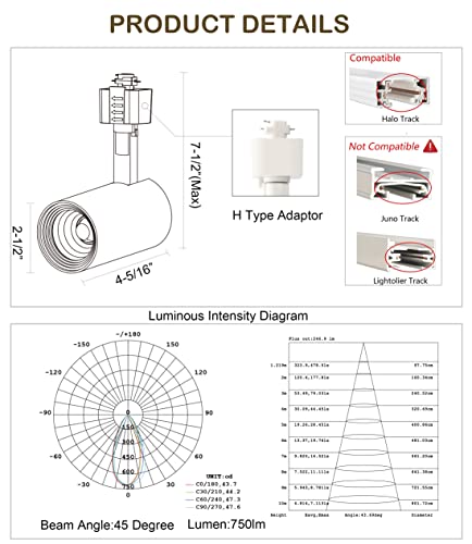 Smart WiFi LED Track Lights - 3 Pack