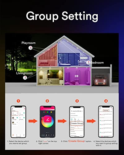 Lumary Smart Recessed Lighting 4 Inch - 9W 810 Lumens Gimbal Canless Recessed Lighting Color Changing Dimmable 2700K to 6500K RGB Wafer Lights Work with Alexa/Google Assistant ETL Certified 4 Pcs