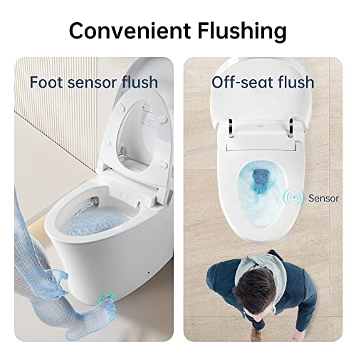 Smart Bidet Toilet With Heated Seat & LED Display