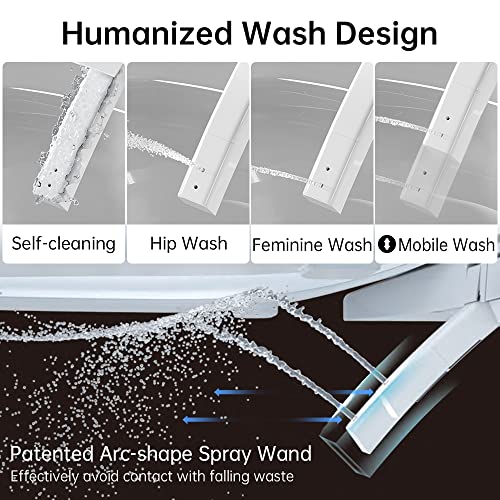 Smart Bidet Toilet With Heated Seat & LED Display