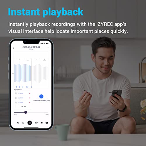 iZYREC Smart Voice Recorder with Long Battery Life