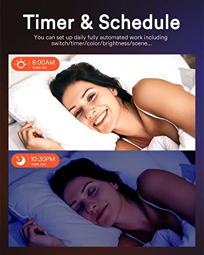 Lumary 6 Inch Smart WiFi Recessed Lights 13W Smart Recessed Lighting Ultra-Thin and Anti-Glare Trim Smart LED Recessed Light RGBWW with Junction Box Work with Alexa/Google Assistant/BT Controller 4PCS