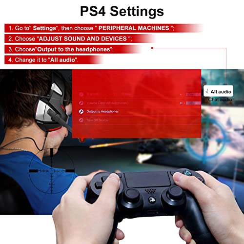 LED Gaming Headset with Surround Sound Mic