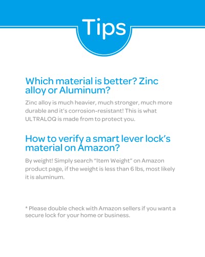 Smart ULTRALOQ Lever for Keyless Entry