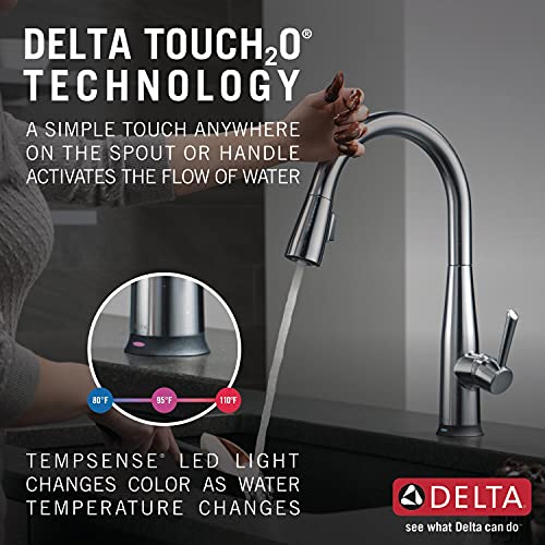 Voice-Activated Delta Kitchen Faucet - Arctic Stainless