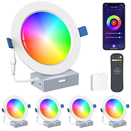 Smart Color Changing Recessed Lights (4 Pack)