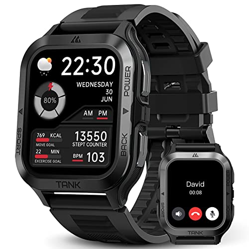 Smart Watch with Military Bluetooth, Ultra HD Display