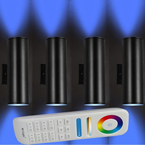 Smart Outdoor Wall Lights with RGB Color Changing (4 Pack)