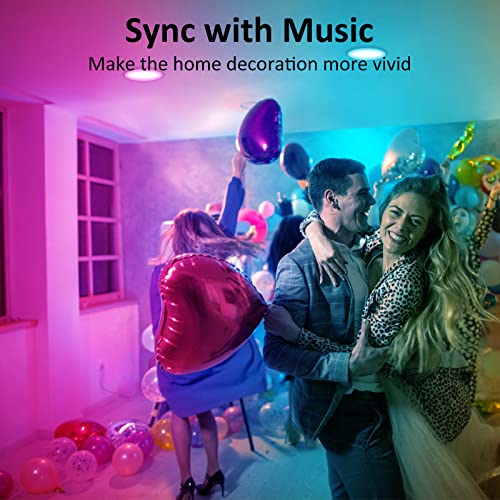 Smart Color Changing Recessed Lights (4 Pack)