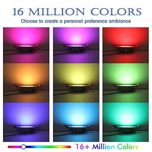 WiFi Color Changing Smart Recessed Lights (4PACK)