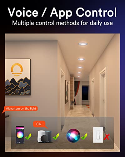 Lumary Smart Recessed Lighting with Color Changing