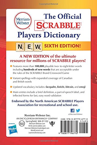 SCRABBLE Players Dictionary (6th Ed.)