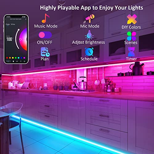 Smart RGB Under Cabinet Lights Kit for Personal Tastes