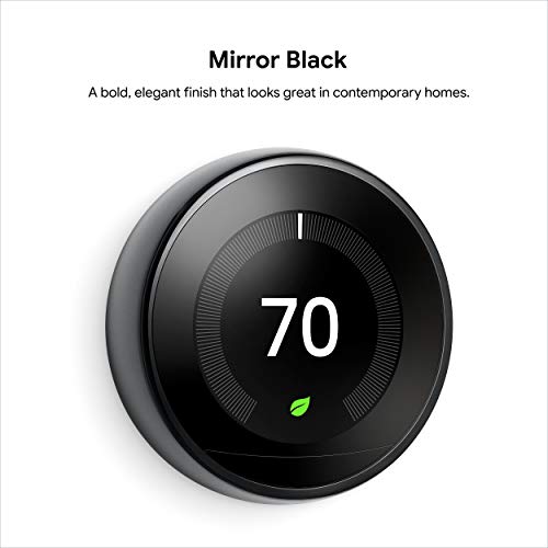 Nest Learning Thermostat - Alexa Compatible - Black