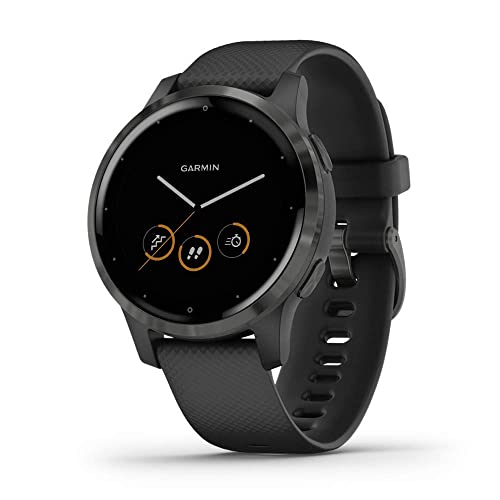 Black Garmin Smartwatch with Music & Fitness Features