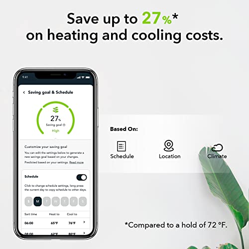 Smart Home Thermostat with Wi-Fi App Control