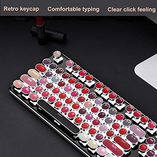 Retro Typewriter Keyboard with LED Backlighting