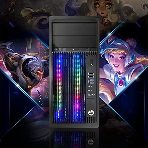 HP RGB Gaming Desktop PC, Intel Quad I5 up to 3.6GHz, 16GB RAM, 128G SSD + 2TB, GeForce RTX 2060 6G GDDR6, WiFi & Bluetooth, RGB Keyboard & Mouse, Win 10 Pro (Renewed)