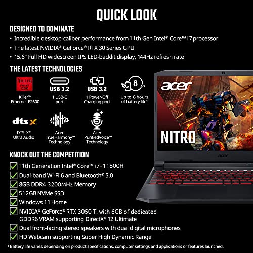 Acer Nitro 5 Gaming Laptop with i7 & RTX