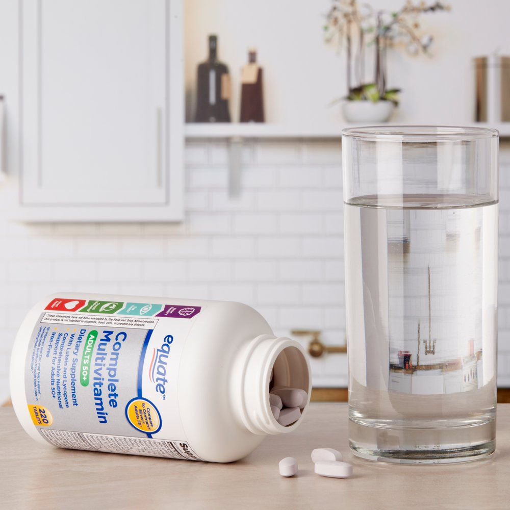 Complete Multivitamin/Multimineral Supplement Tablets, Adults 50+, 220 Count