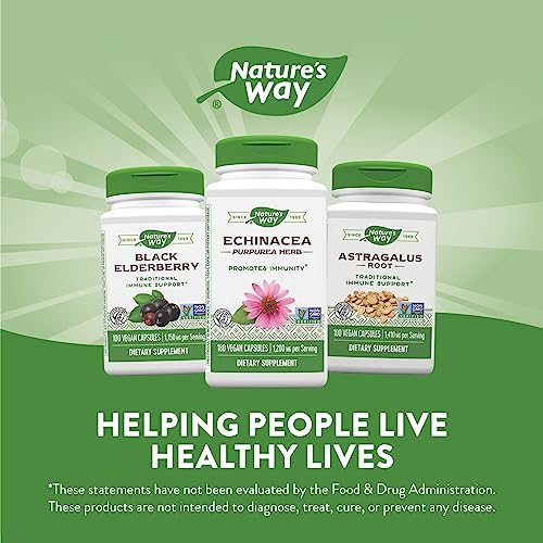 Nature's Way Echinacea Purpurea Capsules, Immune Support