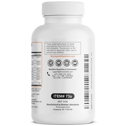 Bronson Super B Vitamin Complex - 100 Tablets