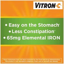 High-Potency Vitron-C Iron Supplement, 60 Count